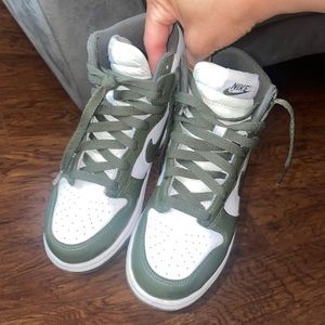 Green high top dunks
